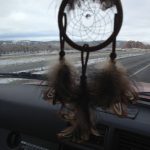 Dream Catcher casts beauty across the winter landscape going down the highway